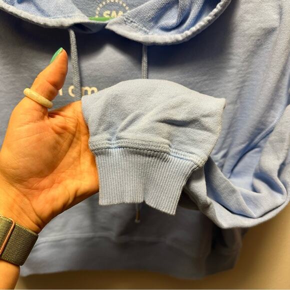 Call her‎ daddy “I am unwell” light blue cropped hoodie Size S - Picture 4 of 9